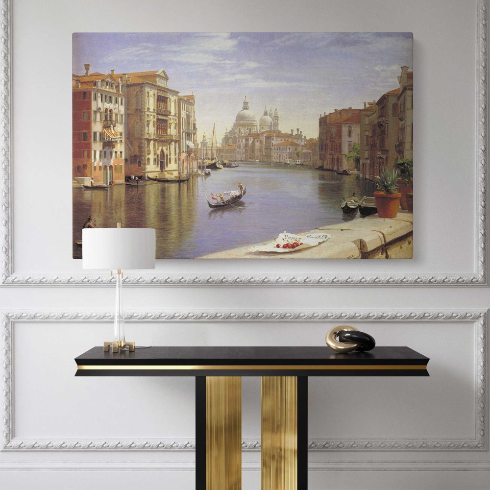 Grand Canal Venice scene illustration