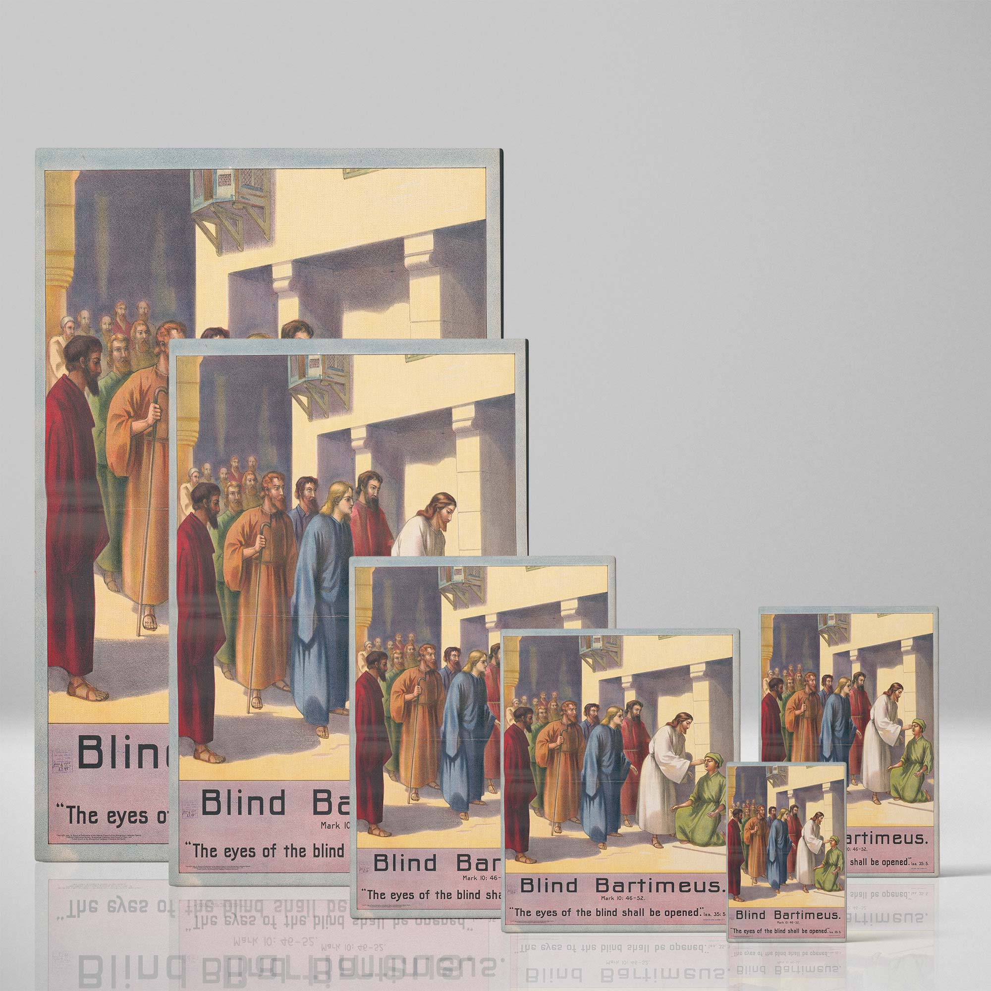 Blind Bartimeus - Jesus Healing the Blind Bible Scene
