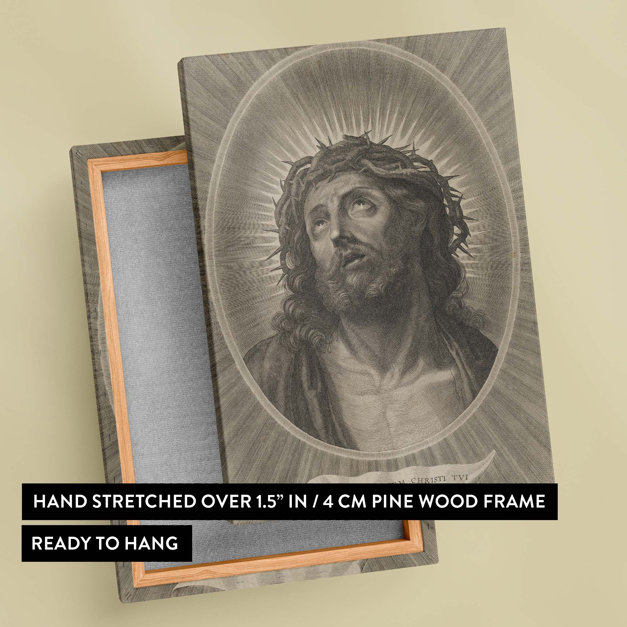 Head of Christ - Classical Crowned Religious Oval By Adrian van Melar
