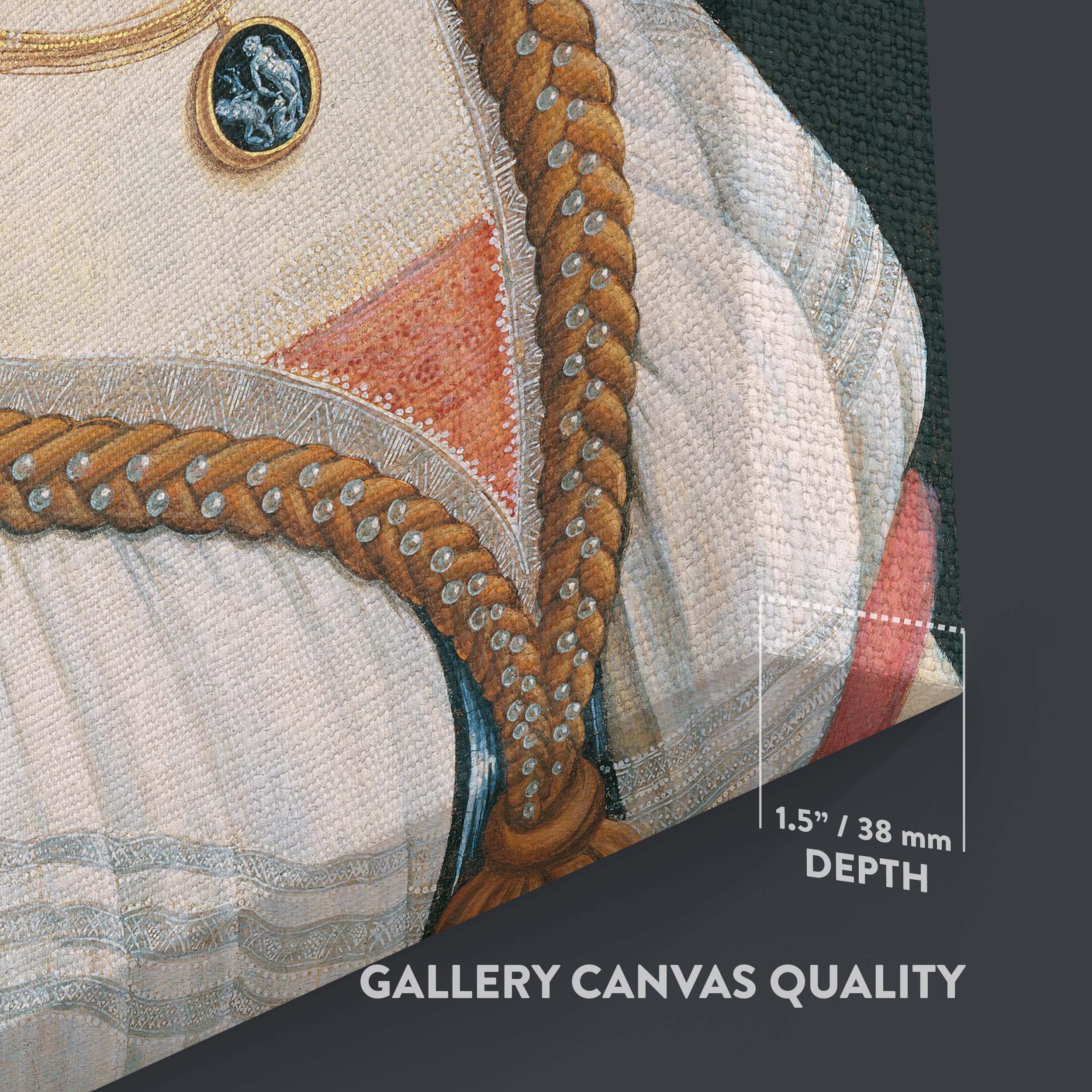 Idealized Portrait of a Lady - Elegant Renaissance Profile By Sandro Botticelli