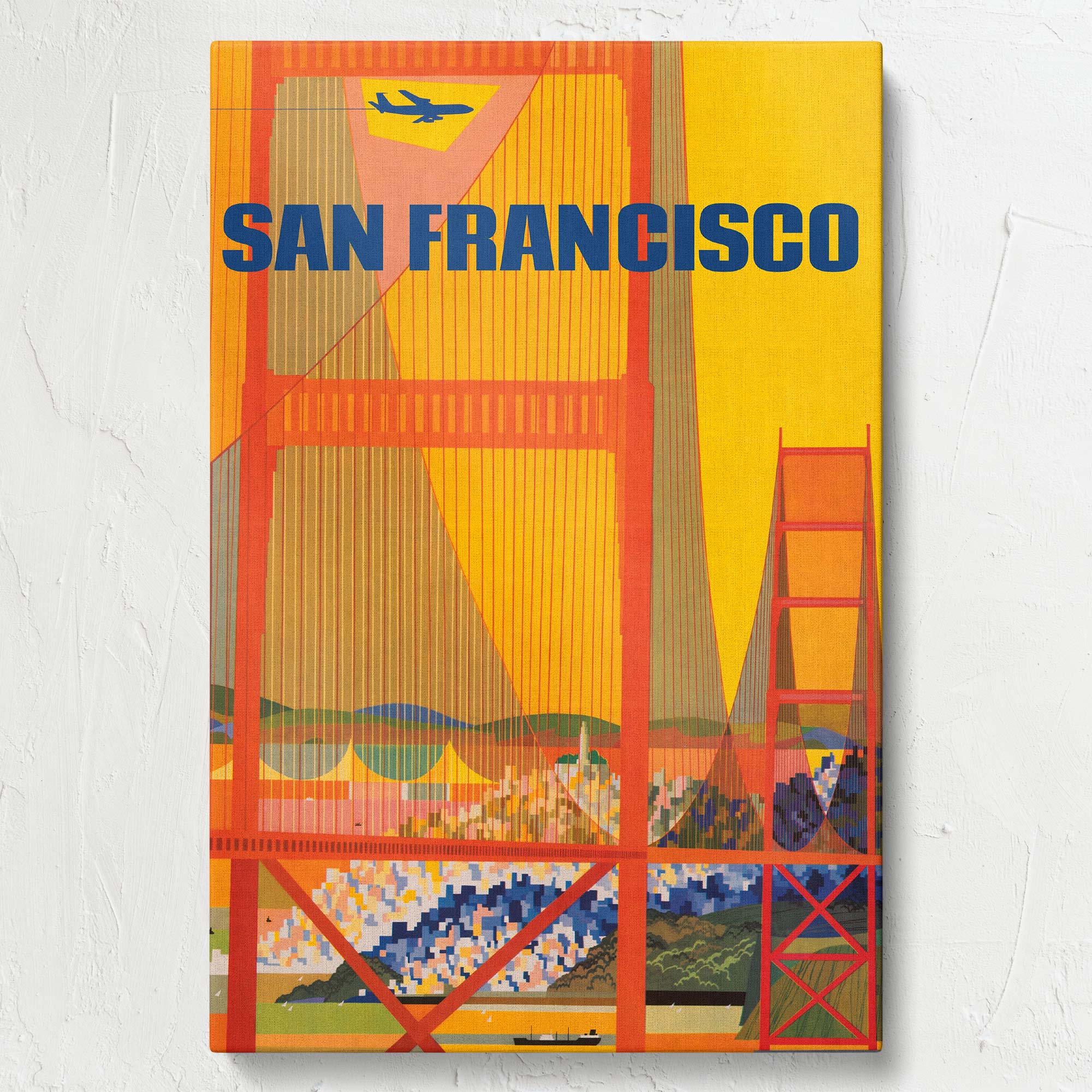 San Francisco Golden Gate retro poster