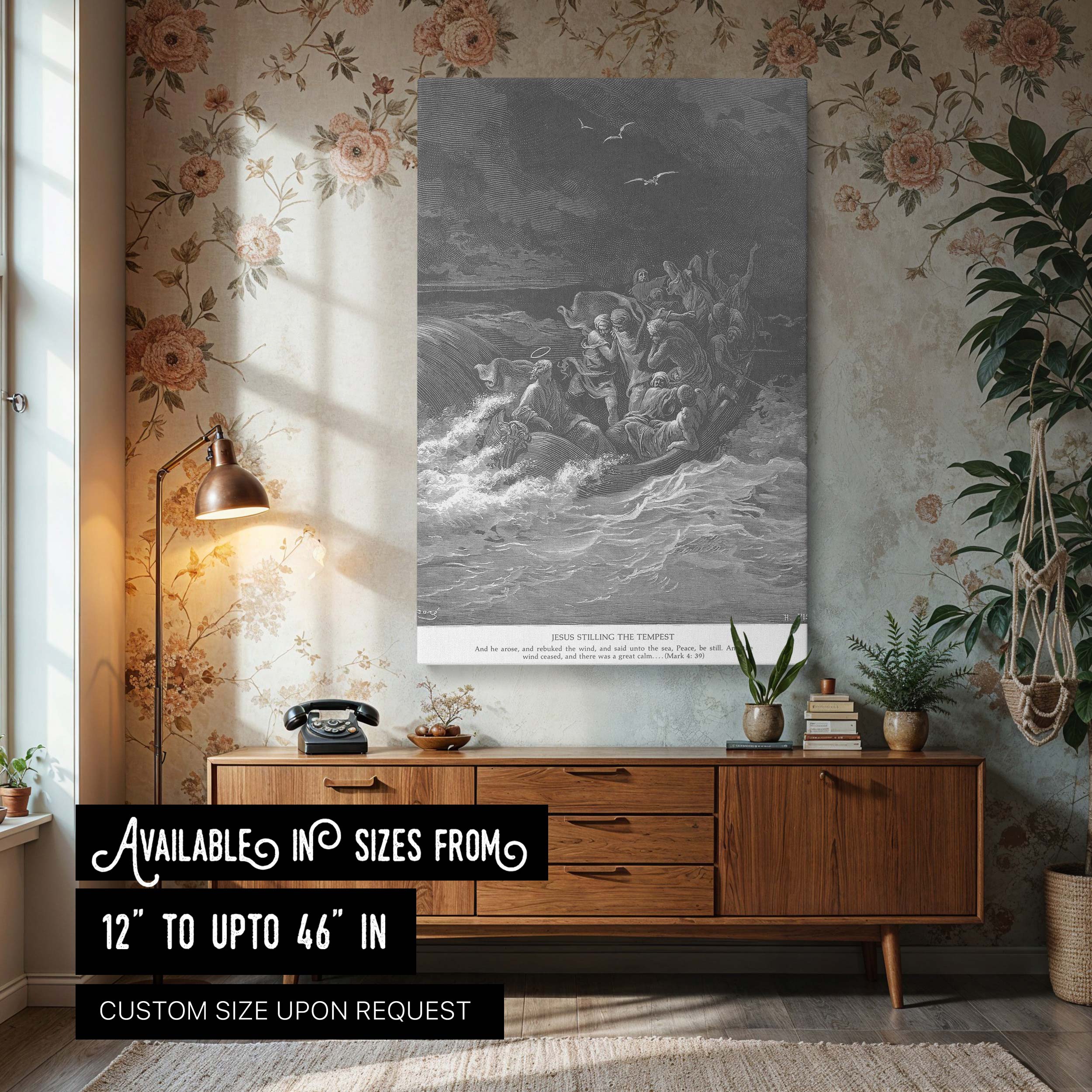 Calms the Sea - Tempest on Galilee by Gustave Dore