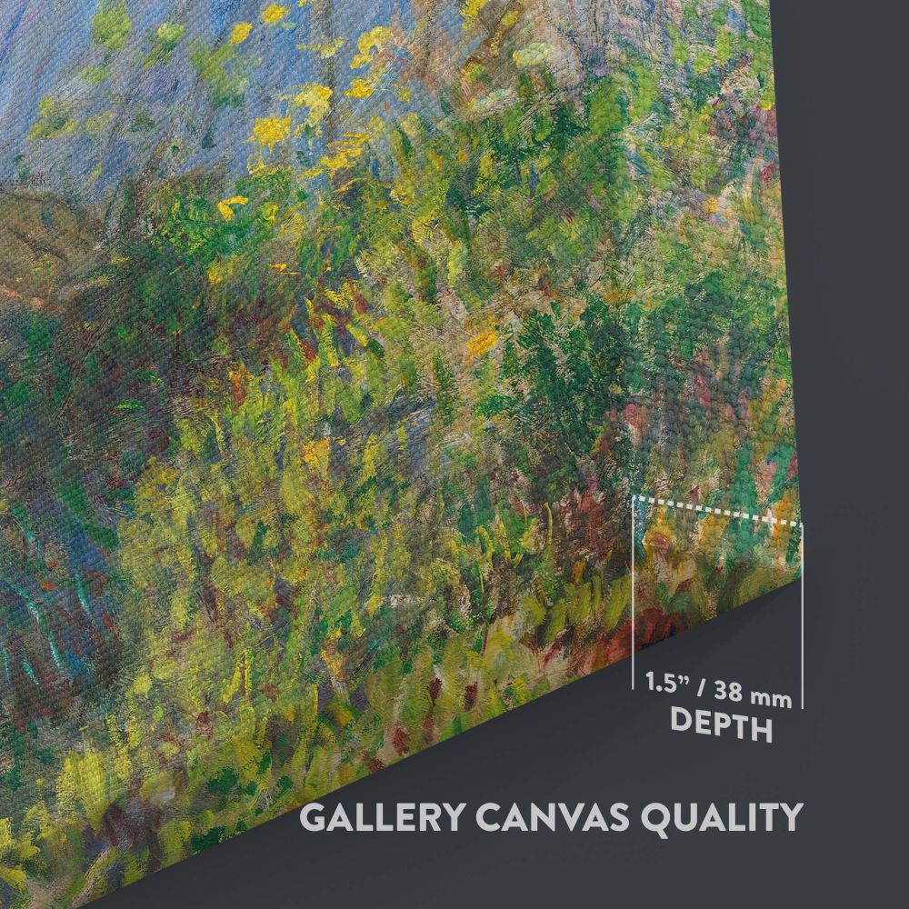 Detailed wall canvas of Monet's 