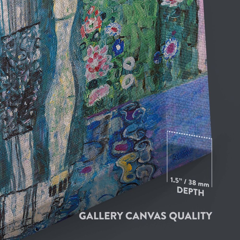 Gustav Klimt's Portrait of Adele Bloch-Bauer (1912) artwork, featuring delicate golden accents, intricate designs, and soft yet vibrant colors, creating a timeless piece that celebrates beauty and elegance in the Art Nouveau style, available as wall canva