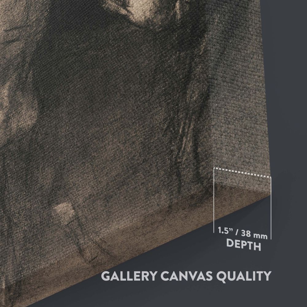 Artistic wall canvas of Pegasus and Bellerophon by Odilon Redon depicting the hero and the winged horse in a bold charcoal style, with intricate textures and shading that highlight the mythical and emotional depth of this iconic Greek legend.