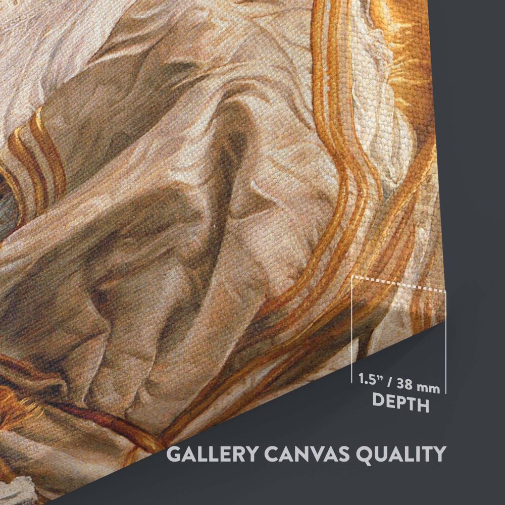 Large-format canvas of Raphael's Woman with a Veil, a Renaissance art reproduction that adds classical style to any interior design, showcasing the grace and historical significance of this 16th-century masterpiece in stunning detail.