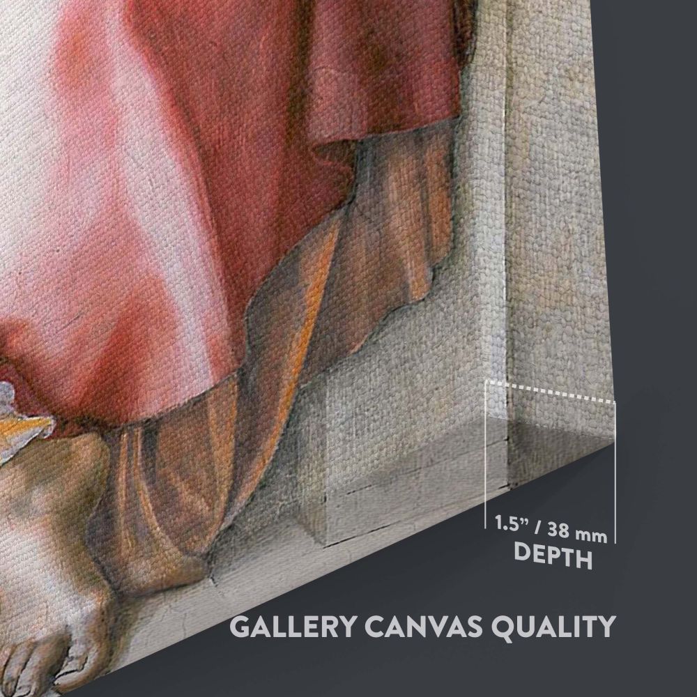 Artistic wall canvas print of Michelangelo's 