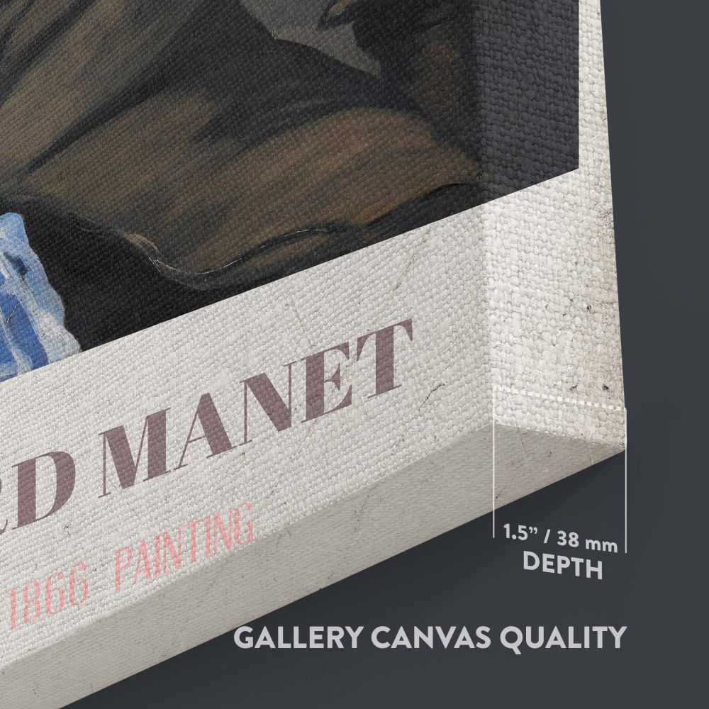 The Smoker 1866 by Edouard Manet as a high-quality canvas wall art featuring detailed brushwork and a serene man smoking a pipe, offering vintage-inspired decor perfect for art enthusiasts or those seeking timeless elegance.