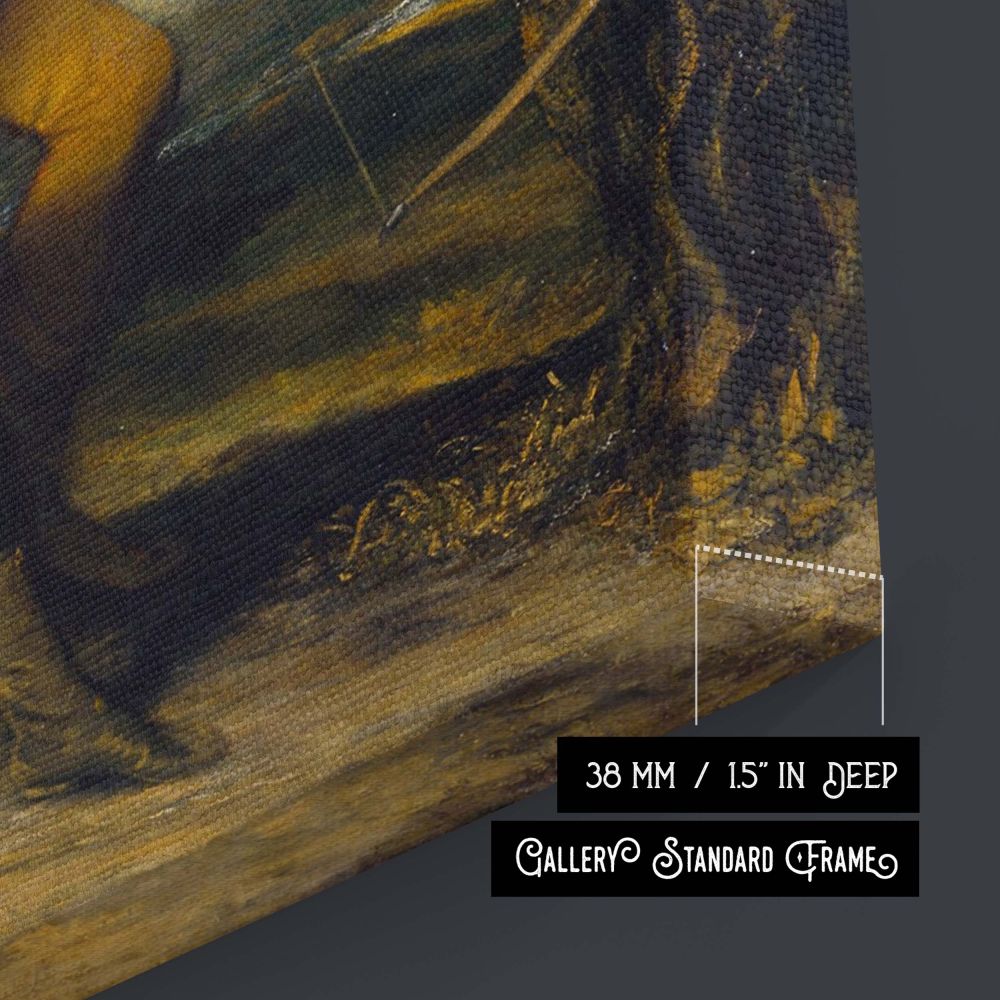 Nobleman portrait in action-Colonel Acland and Lord Sydney The Archers by Reynolds reproduced as canvas wall art with dynamic lines and elegant composition, suited for collectors of classical British artwork and decor enthusiasts.