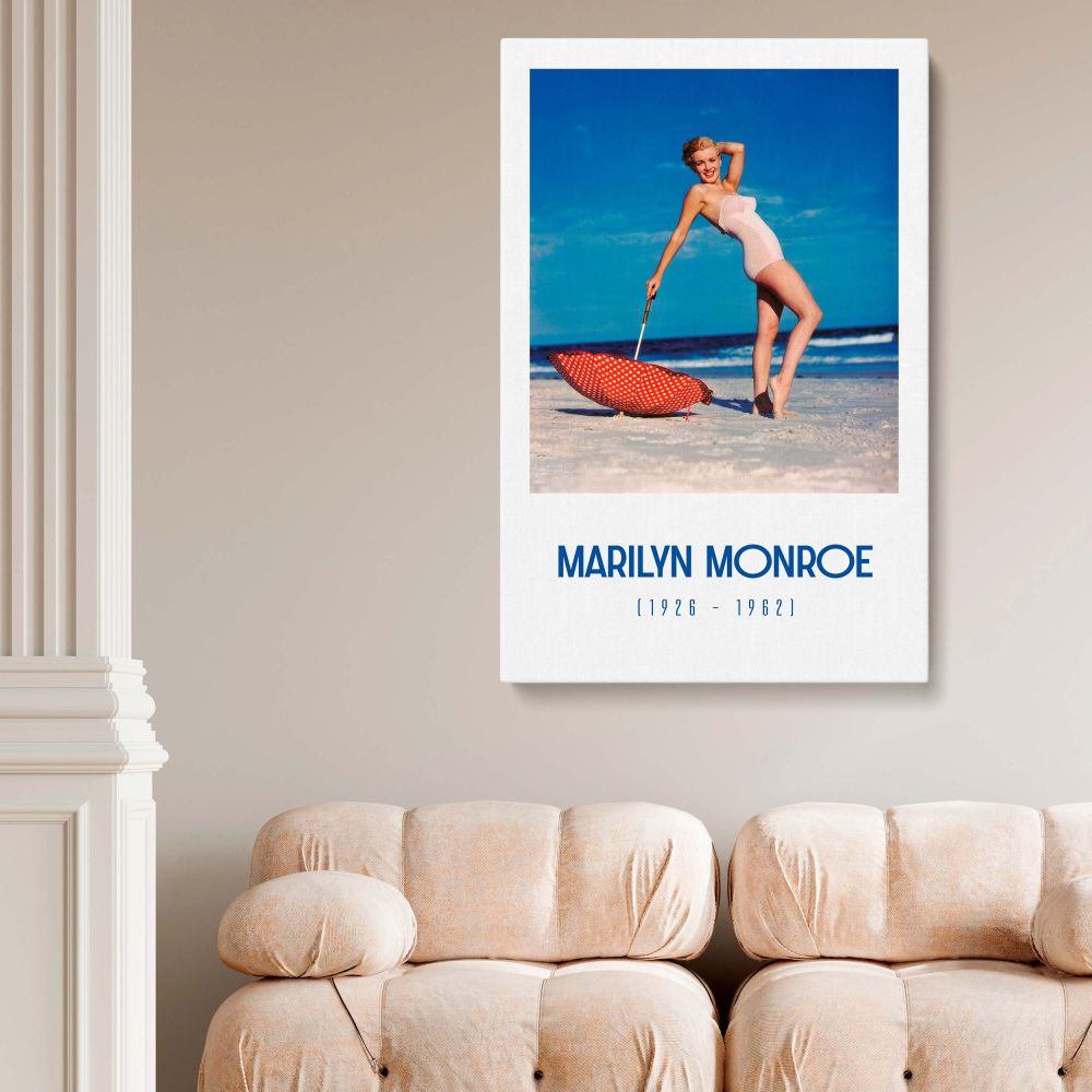 Tasteful nude portrait of Marilyn Monroe printed on high-quality canvas, blending retro glamour with modern art appeal. This canvas art is a unique piece of trendy wall art that works beautifully as a gift for her, a girlfriend gift, or a bold decor choic