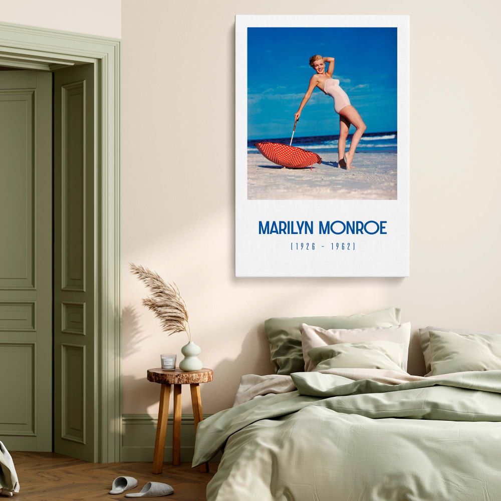 Elegant and artistic Marilyn Monroe nude art canvas, featuring the beloved actress in a graceful pose. A trendy wall art piece perfect for vintage lovers, offering timeless style for bedroom wall decor or living room decor. Makes a meaningful gift for her