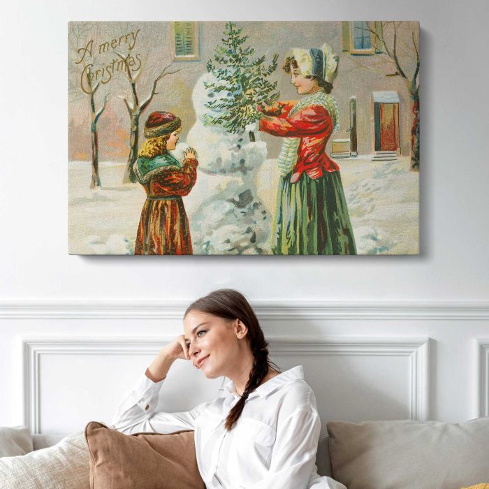 A Merry Christmas (1903) canvas print, interior display view