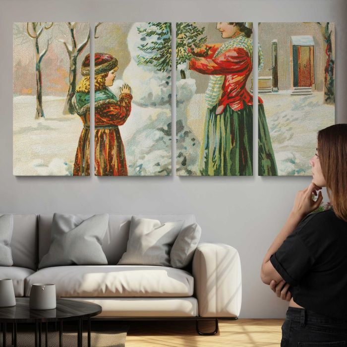A Merry Christmas (1903) canvas print, interior display view
