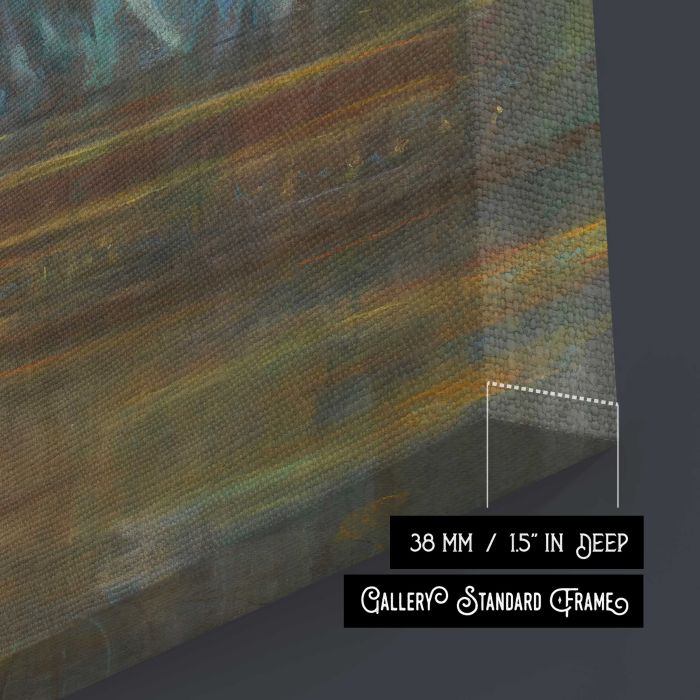 Alice Roosevelt Longworth by Alice Pike Barney canvas print, canvas surface and edge detail