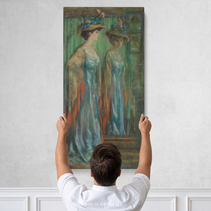 Alice Roosevelt Longworth by Alice Pike Barney canvas print, tall canvas held against a wall