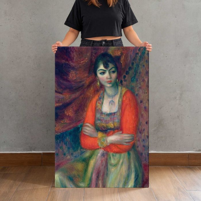 Armenian Girl by William James Glackens canvas print, canvas shown with a person for scale