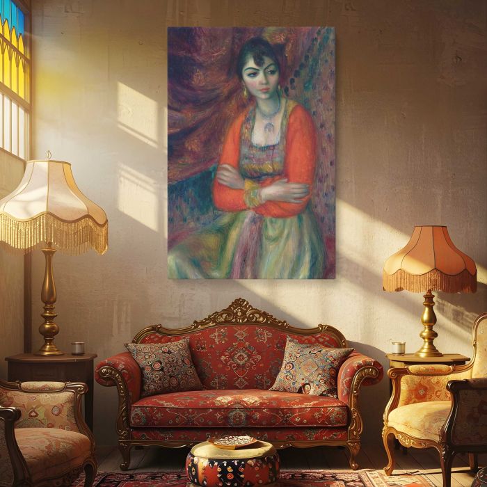 Armenian Girl by William James Glackens canvas print, interior display view
