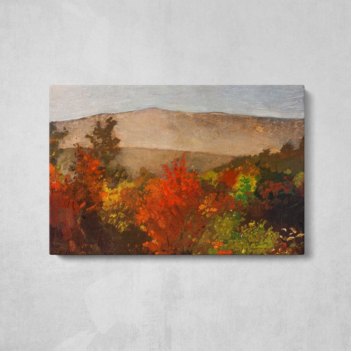Autumn Treetops (1873) by Winslow Homer canvas print, front canvas view