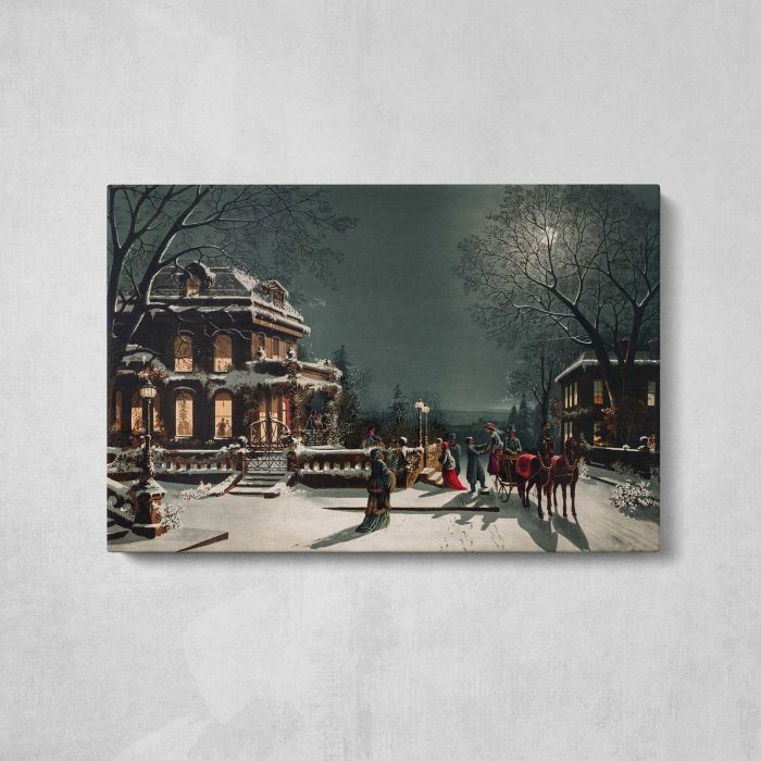 Christmas Eve by Joseph Hoover & Sons Co canvas print, front canvas view