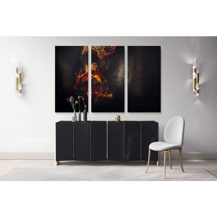 Michael Jordan Basketball Player Canvas Wall Art - Image 2