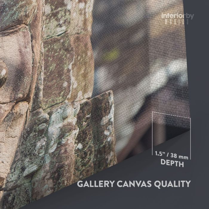 Buddha Carving Vintage Canvas Wall Art - Image 8
