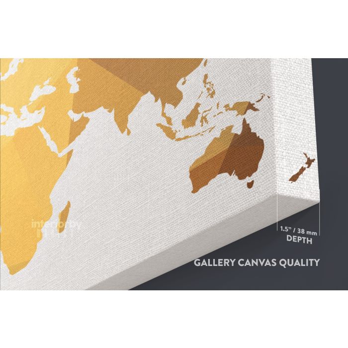 Abstract Large World Map wall art Bright Colors Wall Art Modern Wall wall art Wall Canvas Wall Art - Image 6