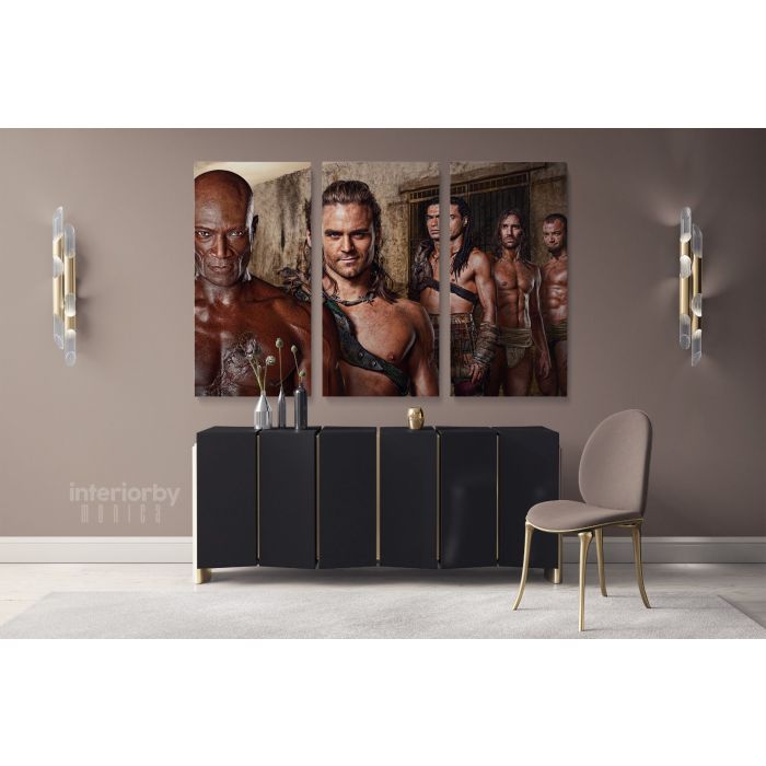 Spartacus Canvas Movie Wall Arts Framed Printed Poster Kids Gaming Zone -, Kids Room Canvas Wall Art - Image 3