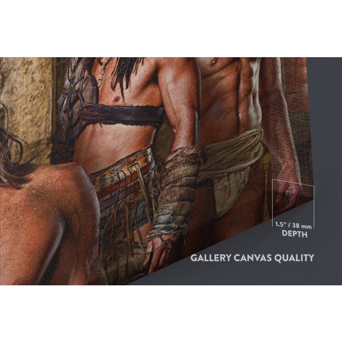 Spartacus Canvas Movie Wall Arts Framed Printed Poster Kids Gaming Zone -, Kids Room Canvas Wall Art - Image 6