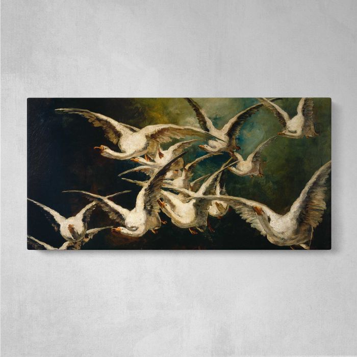 Flock of Geese by Elizabeth Nourse canvas print, front canvas view