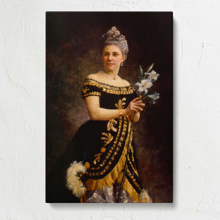 Ida Basilier-Magelsen as Philine in Mignon (1887) by Maria Catharina Wiik canvas print, front canvas view