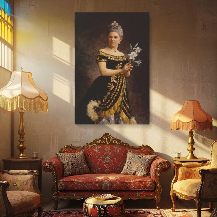 Ida Basilier-Magelsen as Philine in Mignon (1887) by Maria Catharina Wiik canvas print, interior display view
