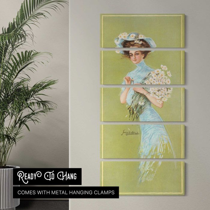 In daisy time (1907) by Gray Lith. Co canvas print, interior display view