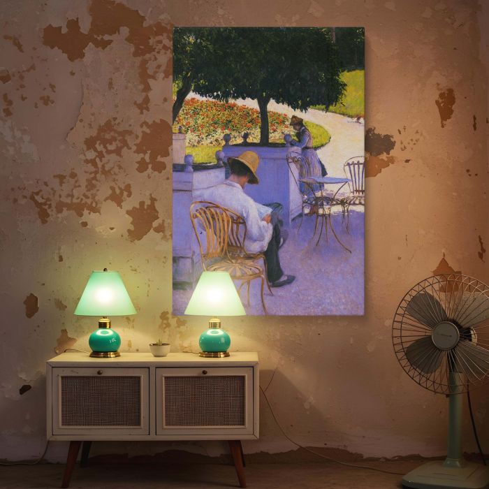 Les Orangers by Gustave Caillebotte - Summer Garden with Trees and Chairs canvas wall art - Image 5