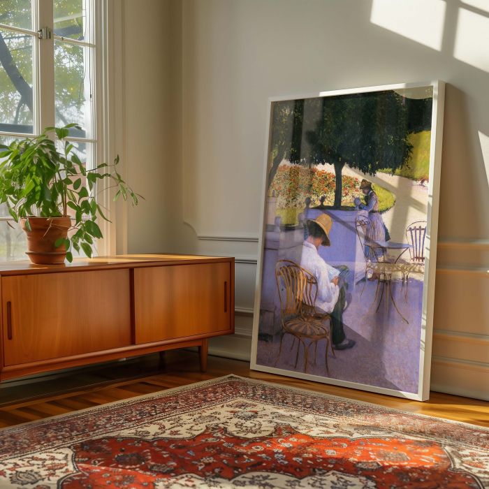 Les Orangers by Gustave Caillebotte - Summer Garden with Trees and Chairs canvas wall art - Image 6