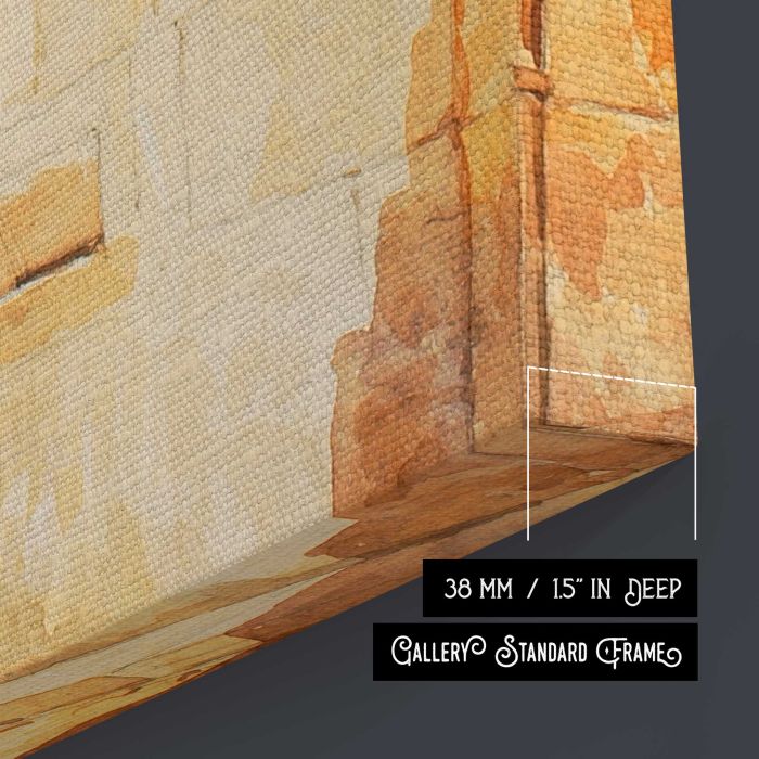 Locksmith's Shop by Sir Aston Webb canvas print, canvas surface and edge detail