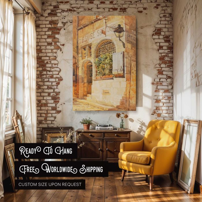Locksmith's Shop by Sir Aston Webb canvas print, interior display view