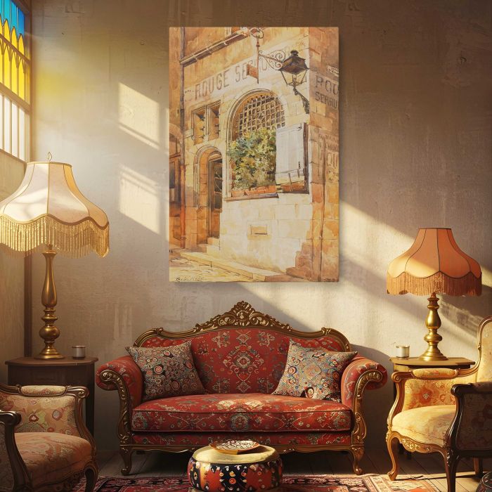 Locksmith's Shop by Sir Aston Webb canvas print, interior display view