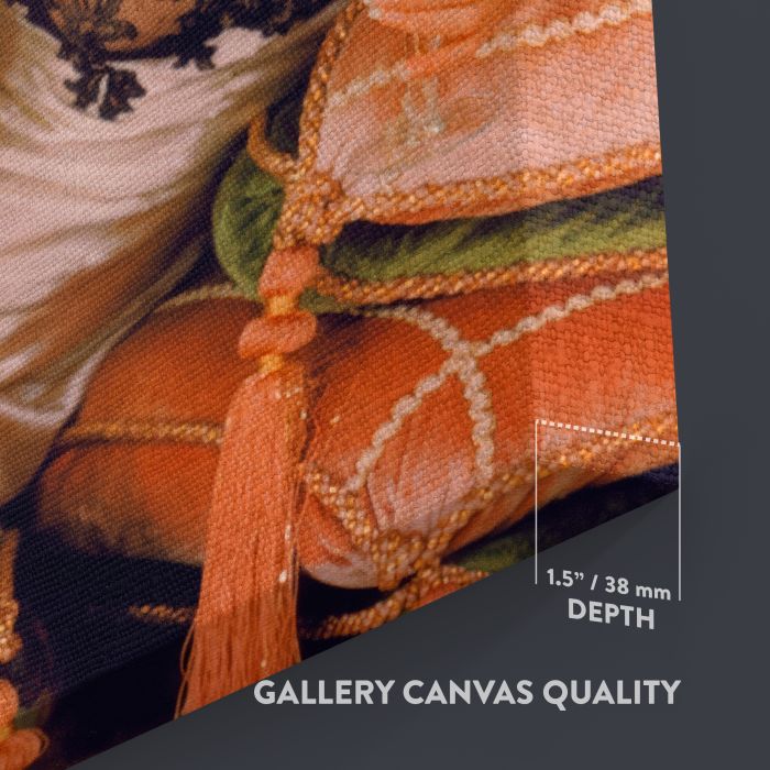 Marilyn Monroe — Eve Arnold Photoshoot (1960) canvas print, canvas surface and edge detail