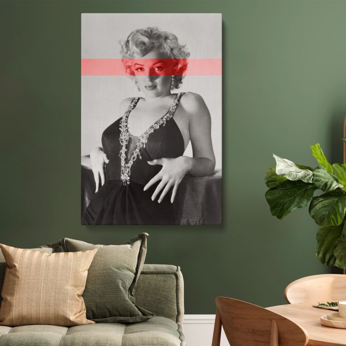 Marilyn Monroe — Frank Powolny Photoshoot (1952) canvas print, interior display view