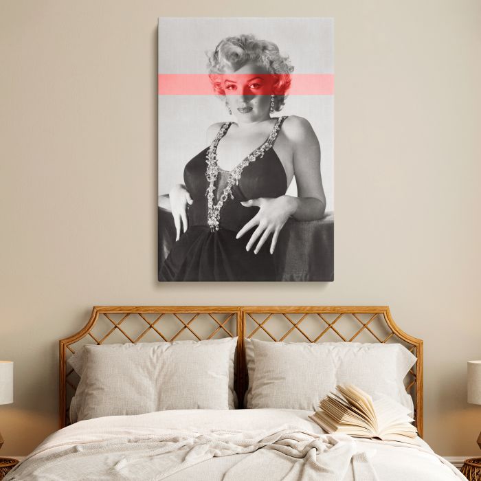 Marilyn Monroe — Frank Powolny Photoshoot (1952) canvas print, interior display view