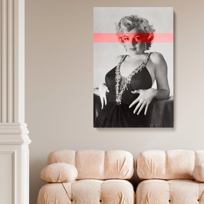 Marilyn Monroe — Frank Powolny Photoshoot (1952) canvas print, interior display view