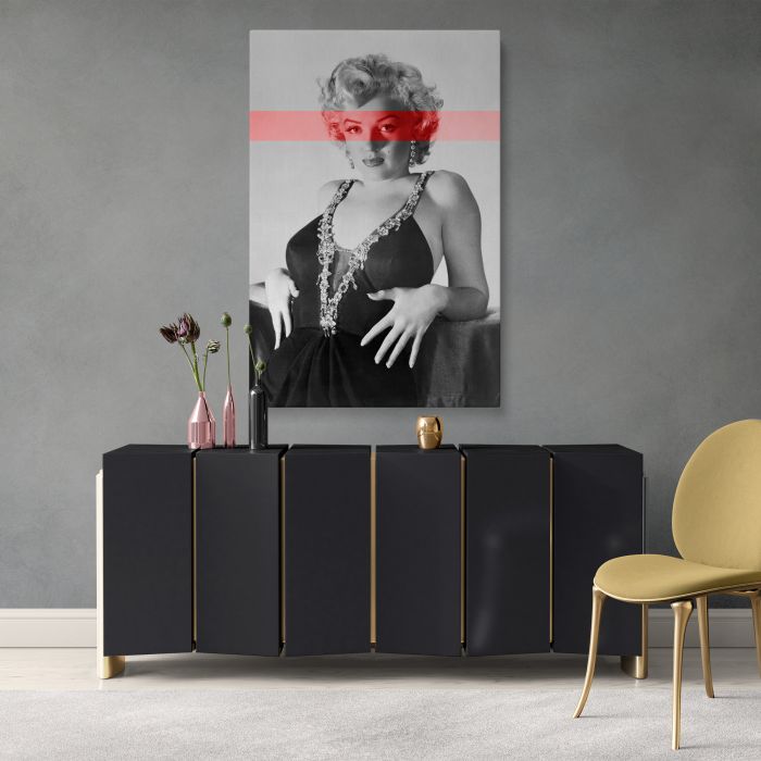 Marilyn Monroe — Frank Powolny Photoshoot (1952) canvas print, interior display view