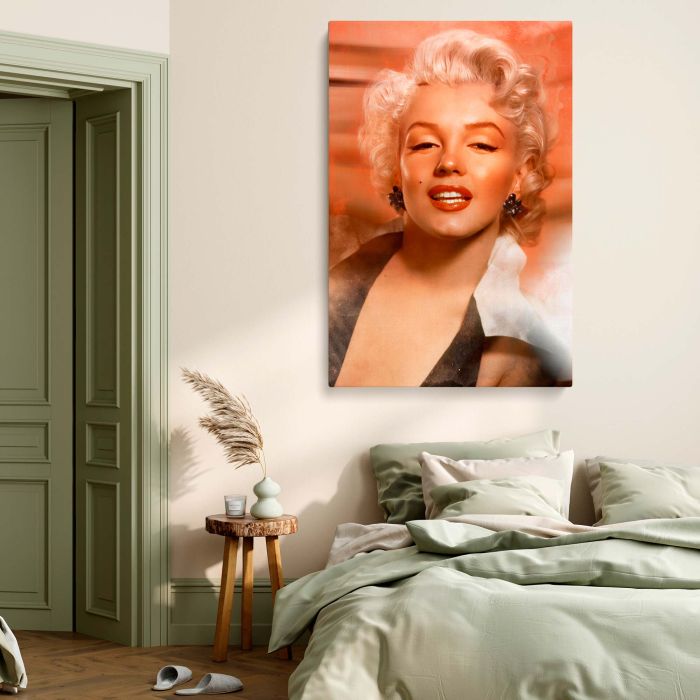 Marilyn Monroe Glamour Pose - Black Dress Hollywood Icon Canvas Art - Image 6