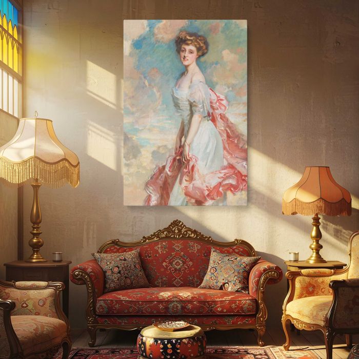 Miss Grace Woodhouse (1890) by John Singer Sargent canvas print, interior display view