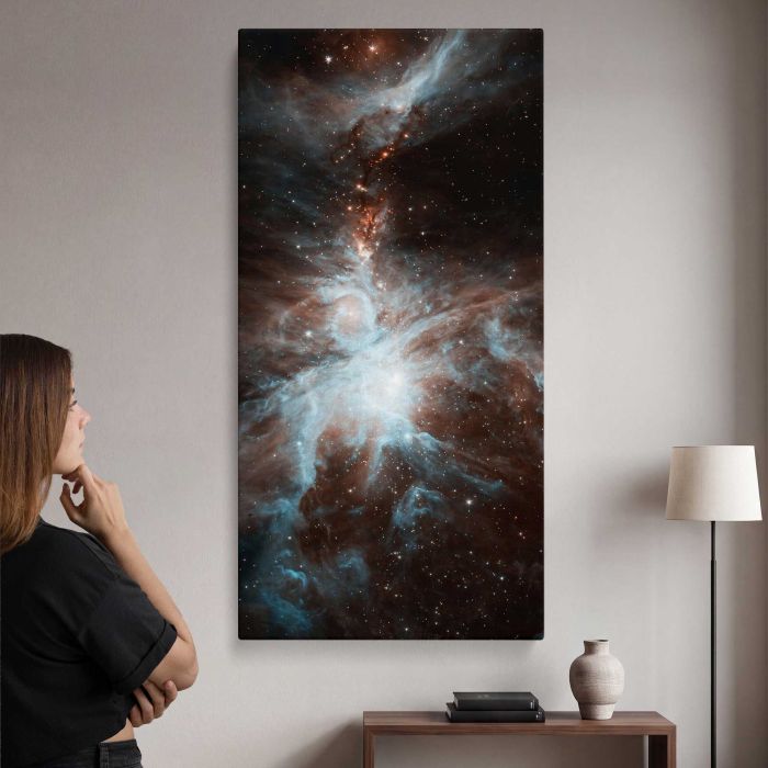 Nebula in Deep Space canvas print, interior display view