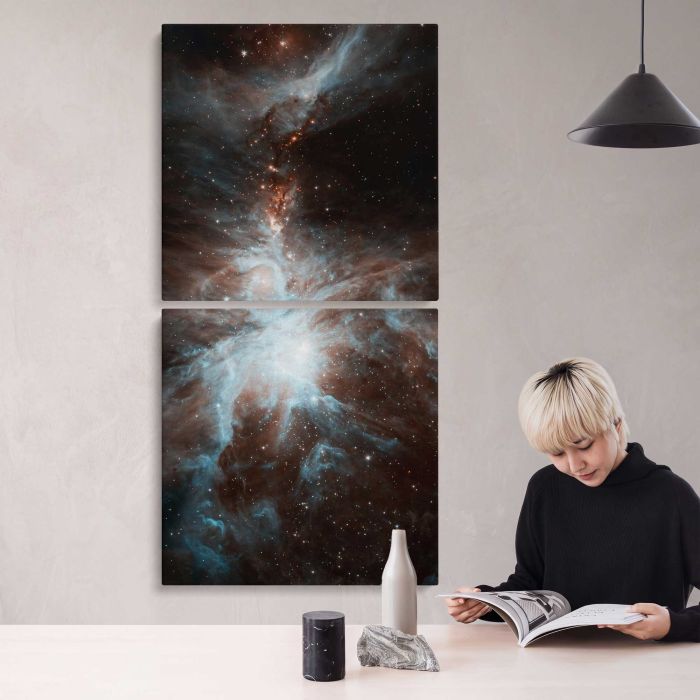 Nebula in Deep Space canvas print, interior display view