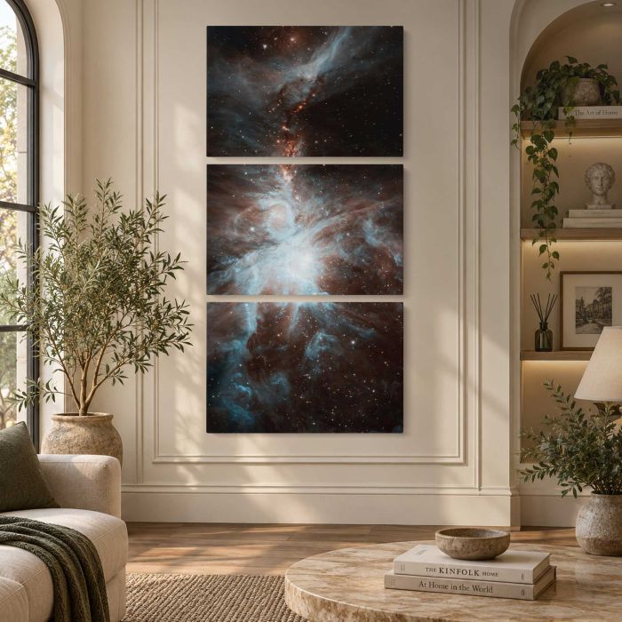 Nebula in Deep Space canvas print, interior display view
