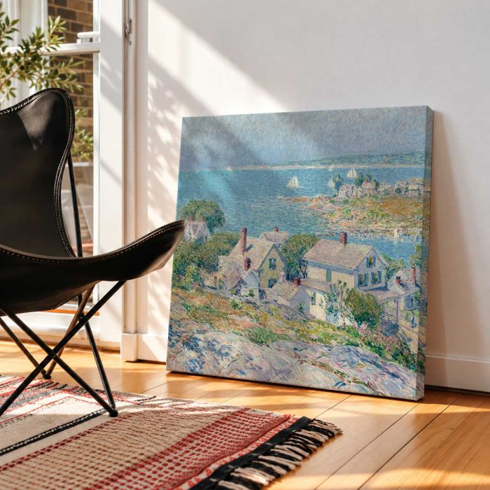 New England Headlands (1899) by Frederick Childe Hassam canvas print, interior display view