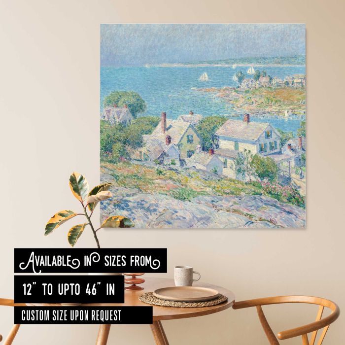 New England Headlands (1899) by Frederick Childe Hassam canvas print, interior display view