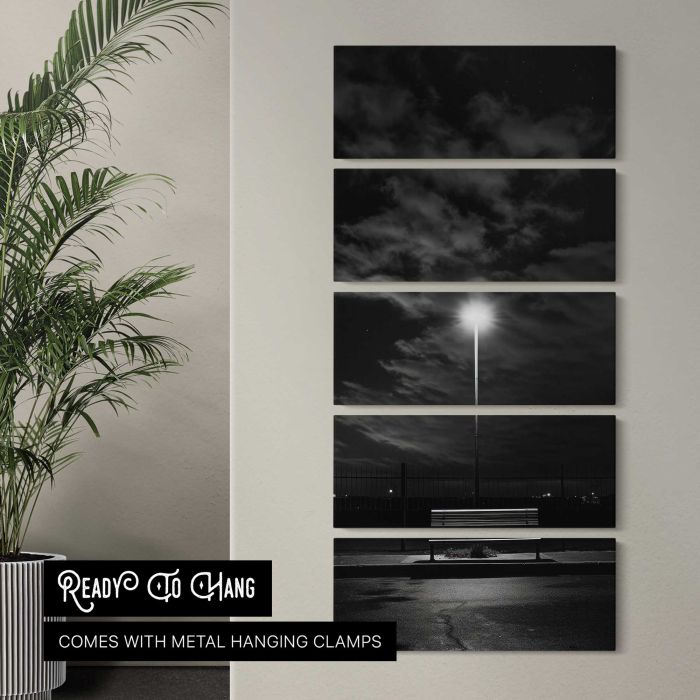 Night Sky with a Shooting Star canvas print, interior display view